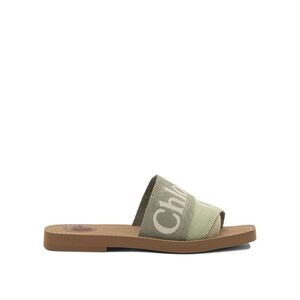 CHLOE Woody Flat Espadrille Sandals Women GREEN